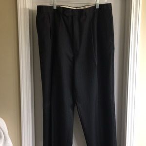 Ralph Lauren pleated no cuff black pinstriped pnt.